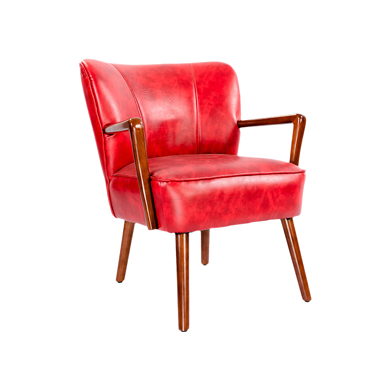 FELTON,upholstered Accent Chair, Dining Chair,Velvet Armchair, Rubber Wood Frame Leisure Chair for Reading and Living