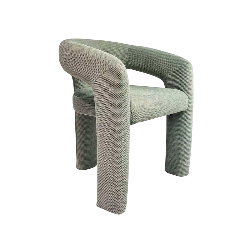 Marrin Fully Upholstered Armchair Three-Leg Design for Dining & Living