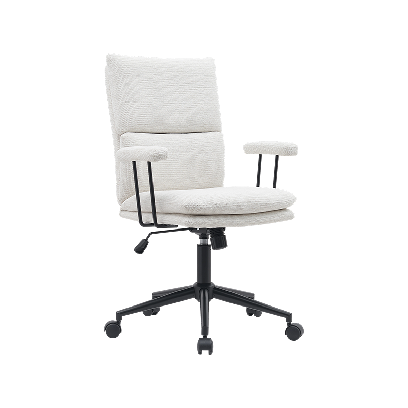 RACHEL , Fabric Home office Chair, comfortable seat, padding cushion,Stylish Dressing Chair with wheels