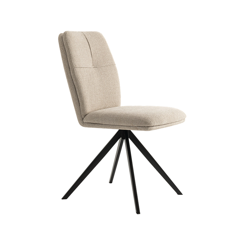 SELMA,Rotation Dining Chair,Upholstered Chair for Living Room, Dining Room, Metal Leg